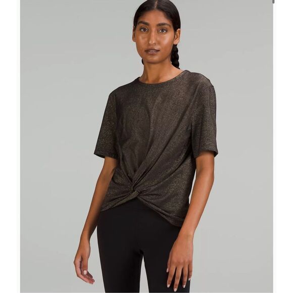 Lululemon Crescent T-Shirt Spark size 4 - Picture 1 of 7